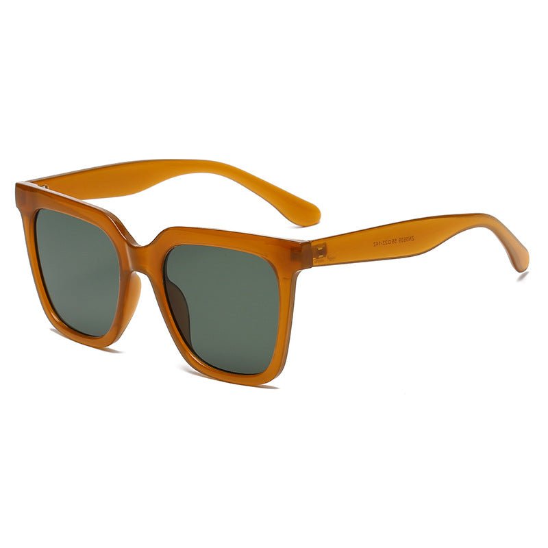 Chic Unisex Large Square Frame Sunglasses for Trendsetters and Holiday Fun