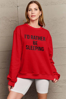 Nap in Style Round Neck Sweatshirt: I’d Prefer to Be Sleeping