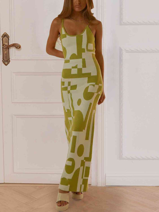Elegant Spaghetti Strap Knit Maxi Dress for Every Occasion