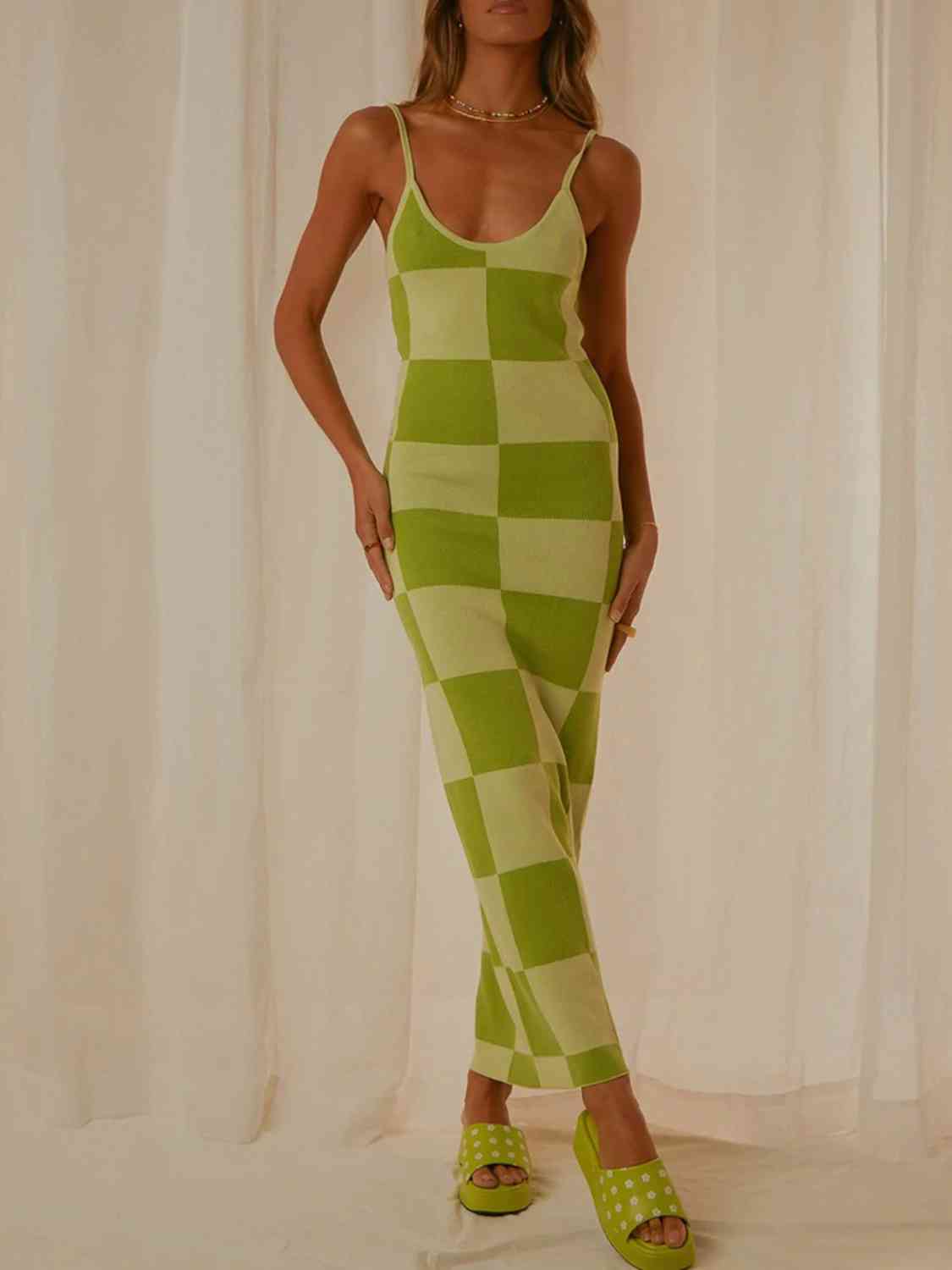 Elegant Spaghetti Strap Knit Maxi Dress for Every Occasion