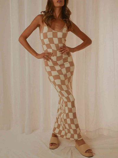 Elegant Spaghetti Strap Knit Maxi Dress for Every Occasion