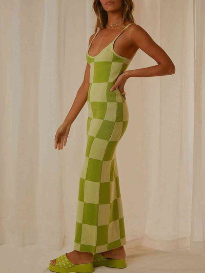 Elegant Spaghetti Strap Knit Maxi Dress for Every Occasion