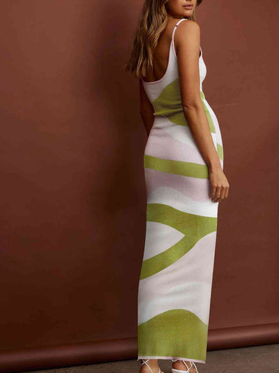 Elegant Spaghetti Strap Knit Maxi Dress for Every Occasion