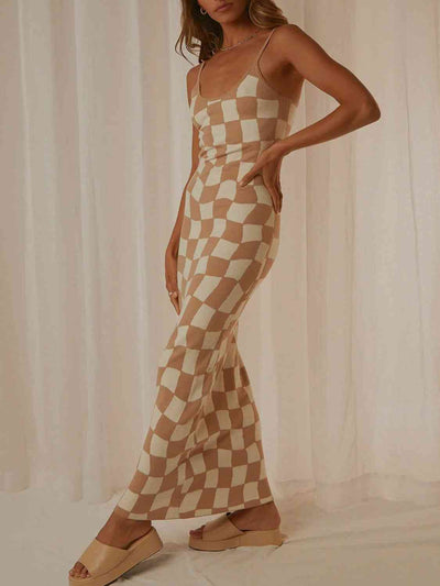 Elegant Spaghetti Strap Knit Maxi Dress for Every Occasion