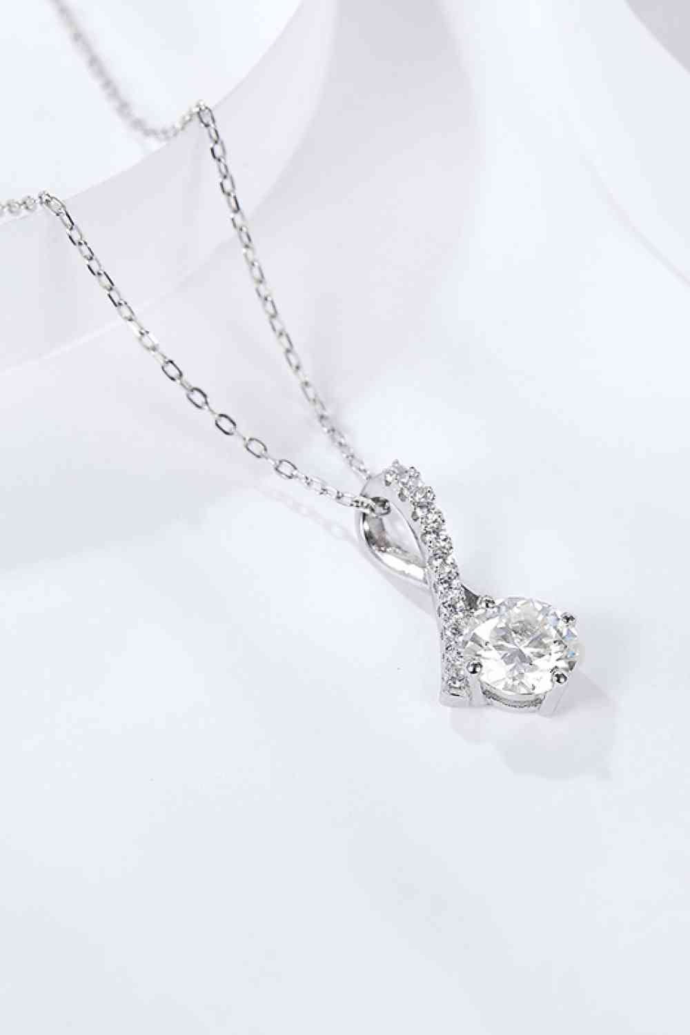 Special Occasion 1 Carat Moissanite Pendant Necklace