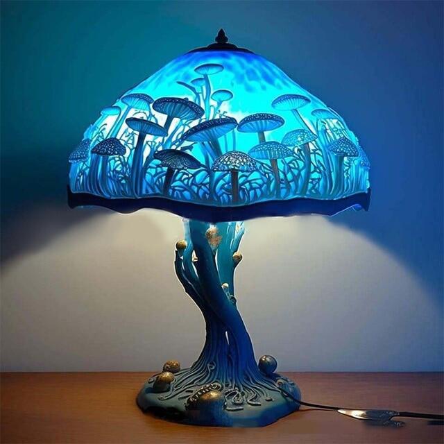 Stained Glass Plant Series Table Lamp