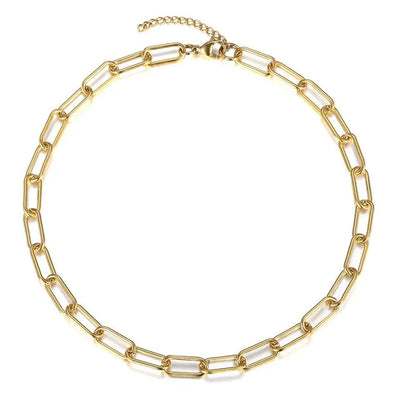 Stainless Steel Initial Coin Chain Necklace 2pcs/Set