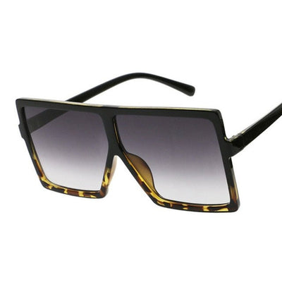 Chic Square Sunglasses for Women - Fashionable UV400 Eyewear with Clear Lenses and Durable Plastic Frame