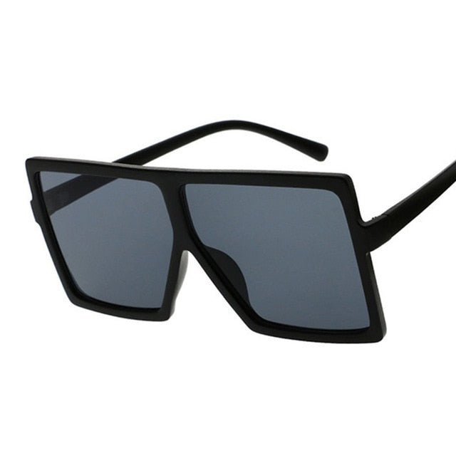 Chic Square Sunglasses for Women - Fashionable UV400 Eyewear with Clear Lenses and Durable Plastic Frame
