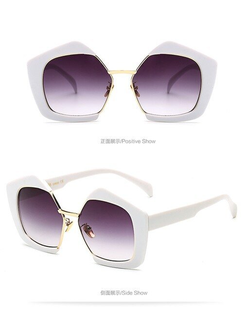 Sunglasses Women or Man Fashion Designer Eyewear UV400  Female  Sun Glasses Brand Points Sun Girl
