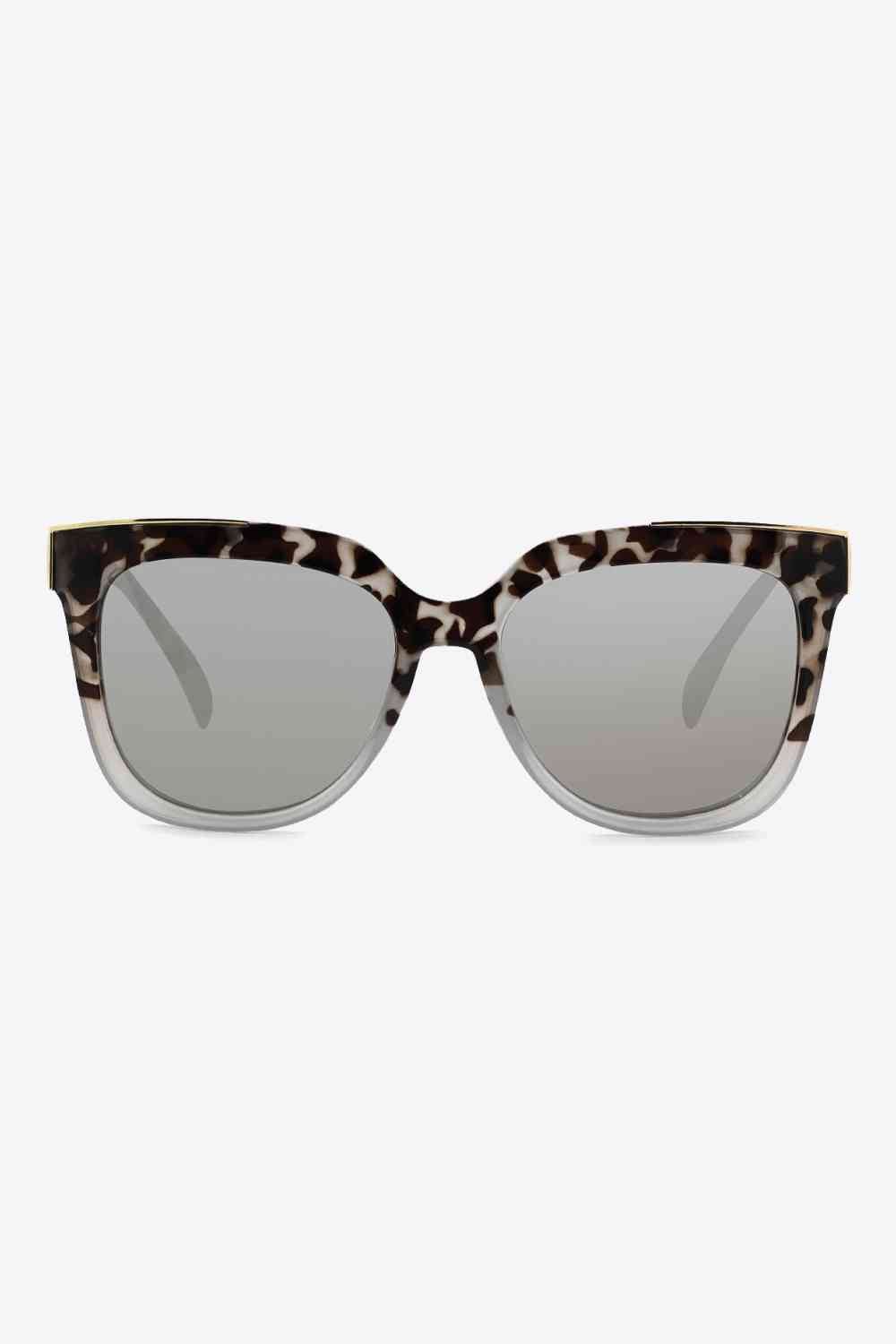 Chic Tortoiseshell Full Rim Sunglasses with Polycarbonate Frame