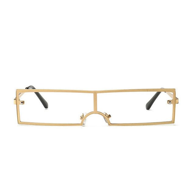 Chic Rectangular Black Sunglasses for Women - Designer Fashion Eyewear with UV Protection