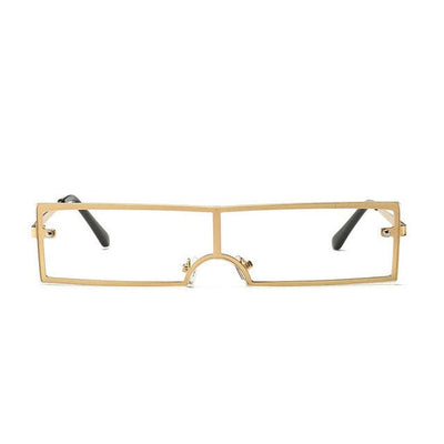 Chic Rectangular Black Sunglasses for Women - Designer Fashion Eyewear with UV Protection