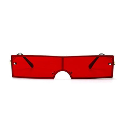 Chic Rectangular Black Sunglasses for Women - Designer Fashion Eyewear with UV Protection