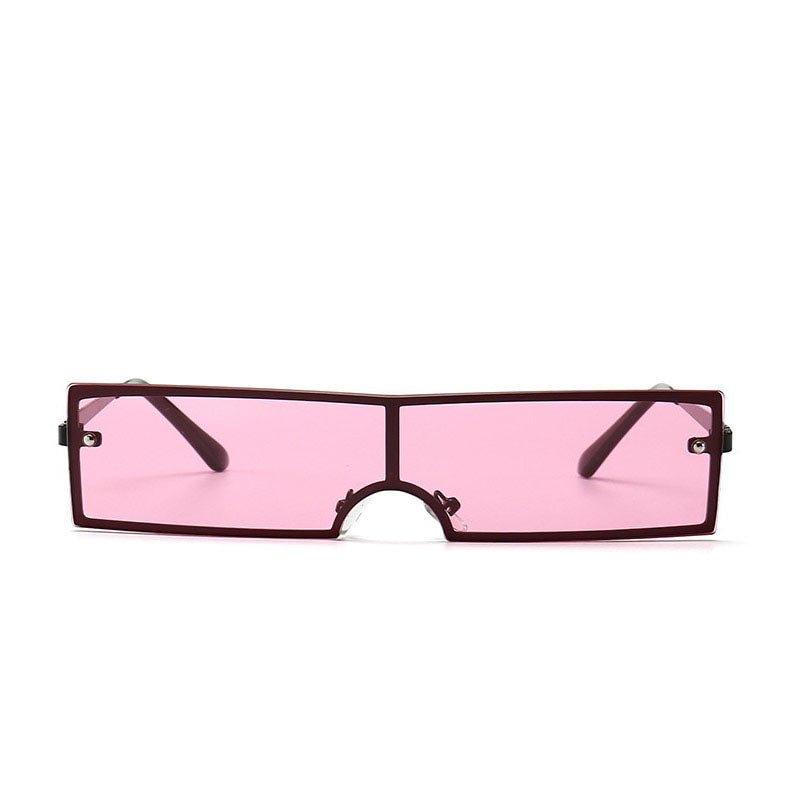 Chic Rectangular Black Sunglasses for Women - Designer Fashion Eyewear with UV Protection