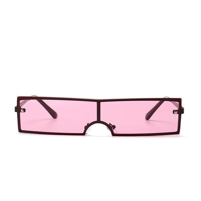 Chic Rectangular Black Sunglasses for Women - Designer Fashion Eyewear with UV Protection