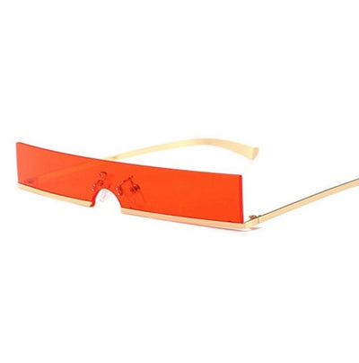 Chic Rectangular Black Sunglasses for Women - Designer Fashion Eyewear with UV Protection