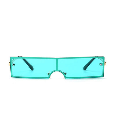 Chic Rectangular Black Sunglasses for Women - Designer Fashion Eyewear with UV Protection