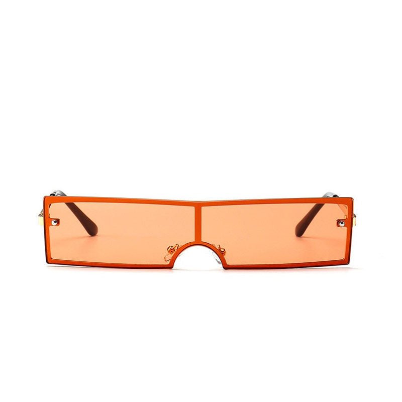 Chic Rectangular Black Sunglasses for Women - Designer Fashion Eyewear with UV Protection