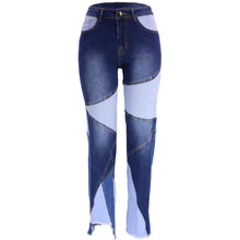 Trendy High-Waisted Washed Denim Jeans for Women