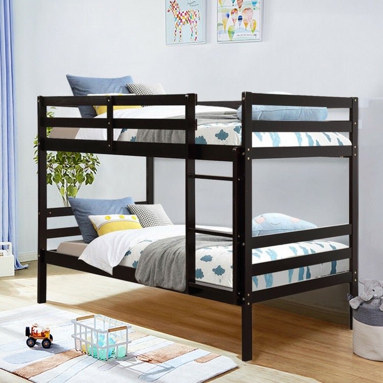 Twin Bunk Bed Children Wooden Bunk Beds Solid Hardwood