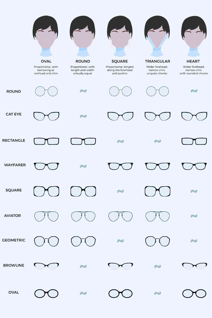 UV Protection Polycarbonate Rectangle Shades