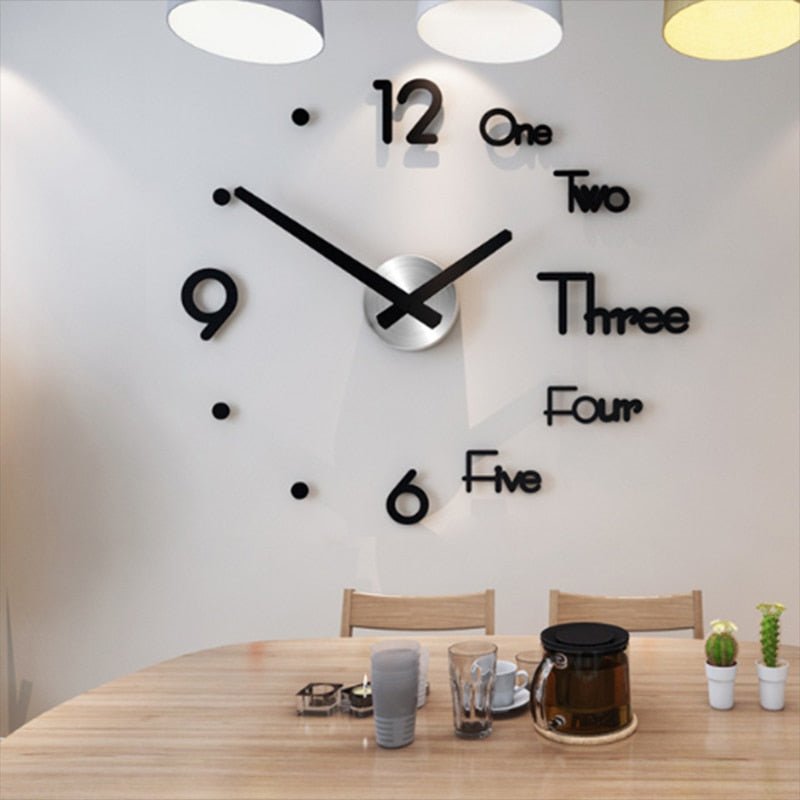 Wall Clock 3D Modern Watch