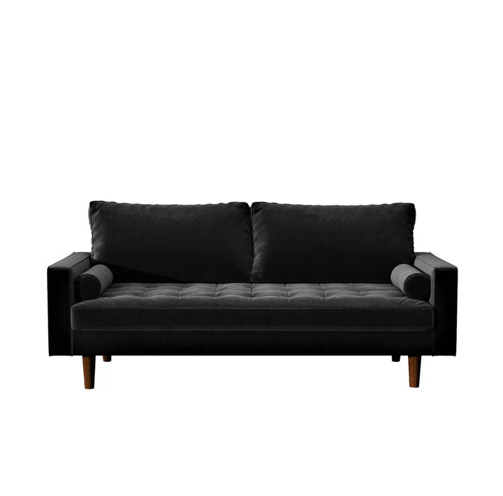 Womble Velvet 69.98 Wide square arm sofa