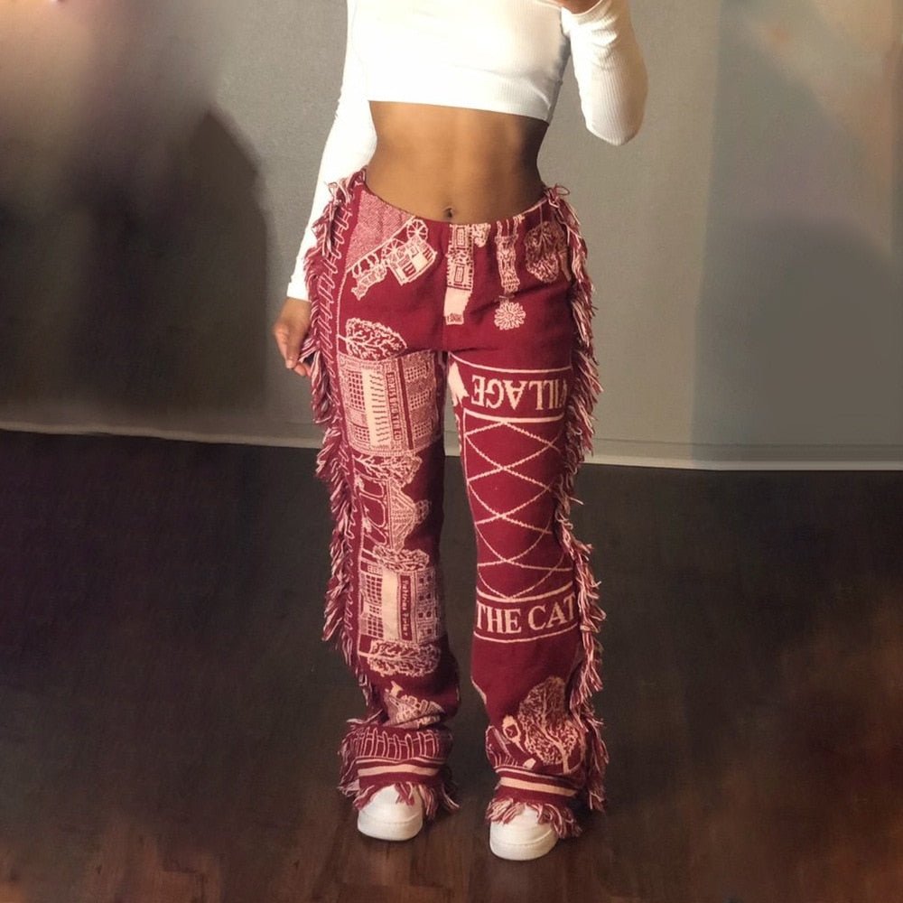Chic Women’s Patchwork Utility Pants for Modern Style