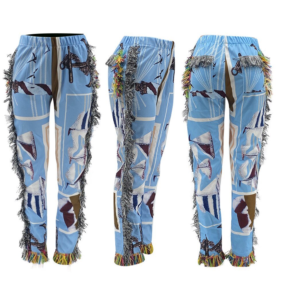 Chic Women’s Patchwork Utility Pants for Modern Style
