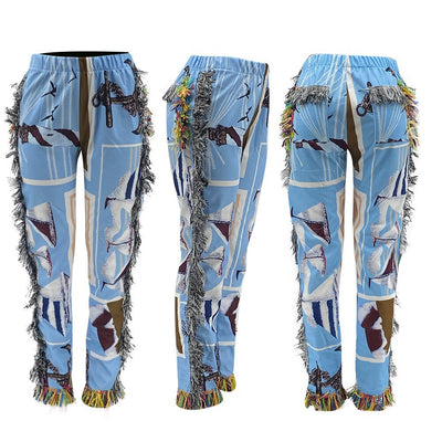 Chic Women’s Patchwork Utility Pants for Modern Style