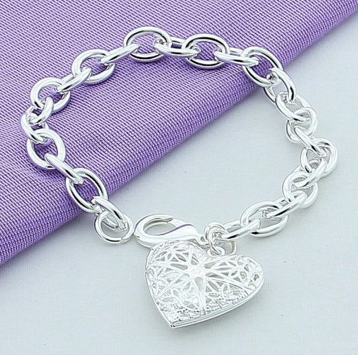Women Fashion Sterling  Silver Jewelry 925 Chain Bracelet