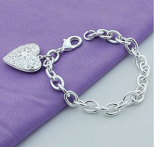 Women Fashion Sterling  Silver Jewelry 925 Chain Bracelet