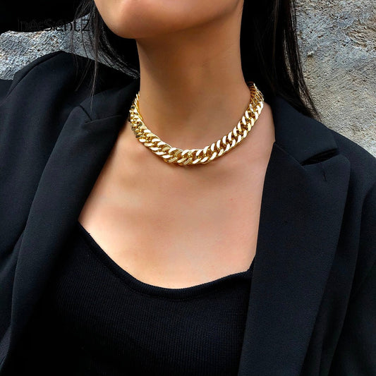 Women Minimalist Chunky Collar Necklace