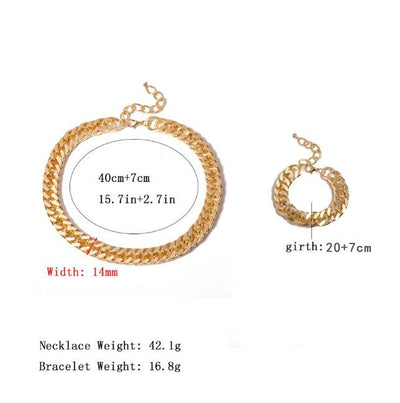 Women Minimalist Chunky Collar Necklace