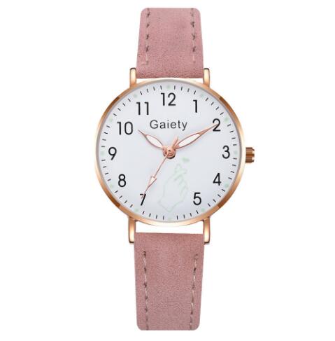 Women Vintage Small Watch With Leather Strap Casual Dress Wristwatch For Office And Everyday Wear