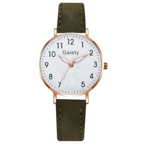 Women Vintage Small Watch With Leather Strap Casual Dress Wristwatch For Office And Everyday Wear