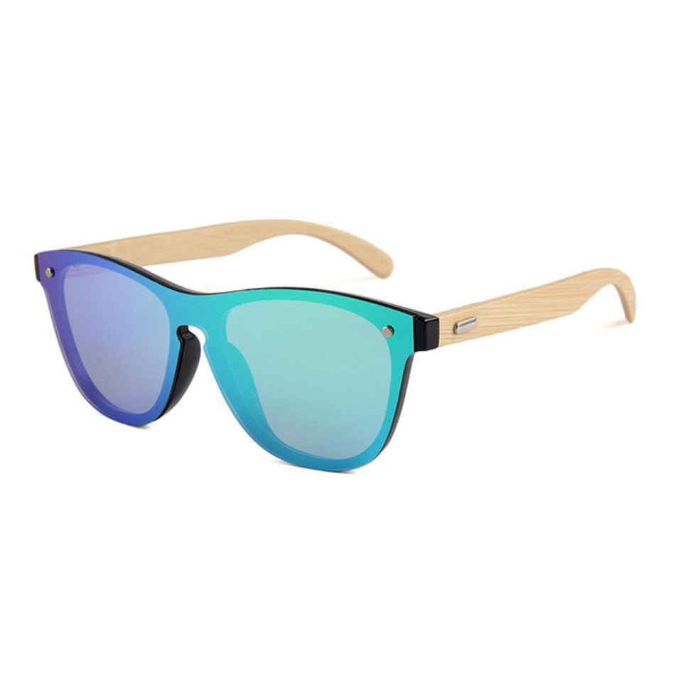 Eco-Friendly Designer Wooden Sunglasses for Men and Women with UV400 Mirror Lenses