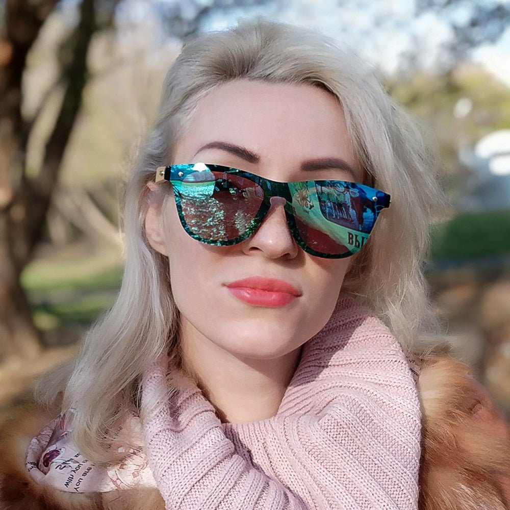 Eco-Friendly Designer Wooden Sunglasses for Men and Women with UV400 Mirror Lenses