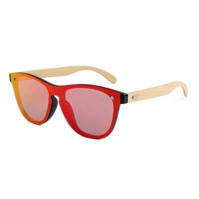 Eco-Friendly Designer Wooden Sunglasses for Men and Women with UV400 Mirror Lenses
