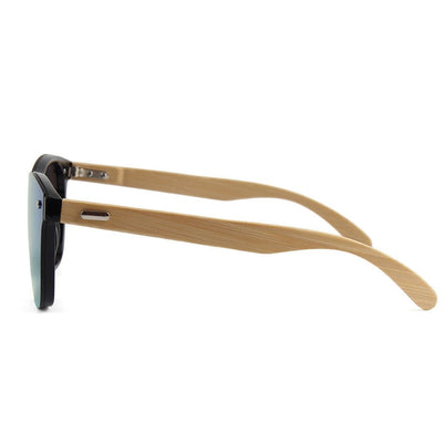 Eco-Friendly Designer Wooden Sunglasses for Men and Women with UV400 Mirror Lenses