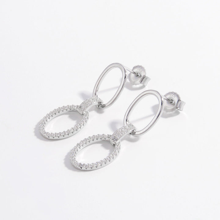 Zircon 925 Sterling Silver Dangle Earrings