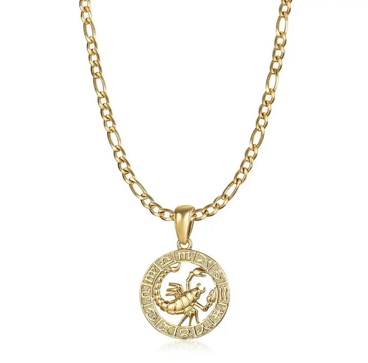 Zodiac Sign Necklace Stainless Steel