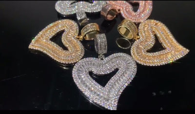 Heart Tennis Necklace
