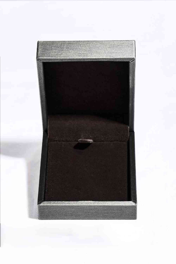10 Carat Moissanite Teardrop Pendant Platinum-Plated Necklace