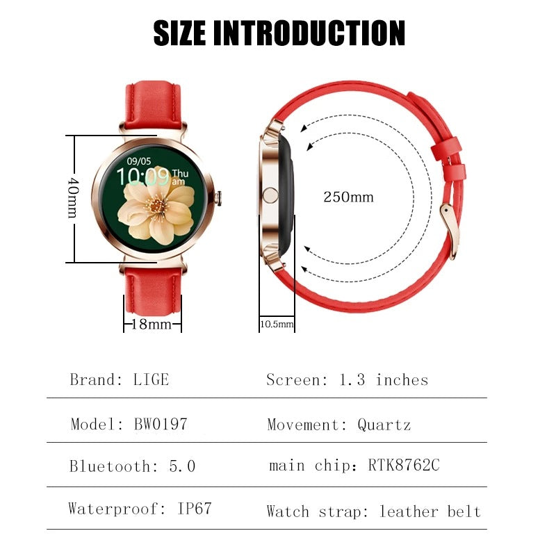 LIGE/BANGWEI New Smart Watch Women's Multifunctional Bracelet Watch