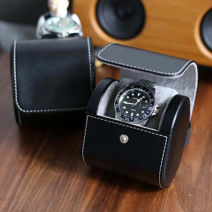 Watch Box Single Portable Watch Box High-End Storage Box Single Watch Drop-Proof Watch Packaging Mechanical Watch Bag Portable