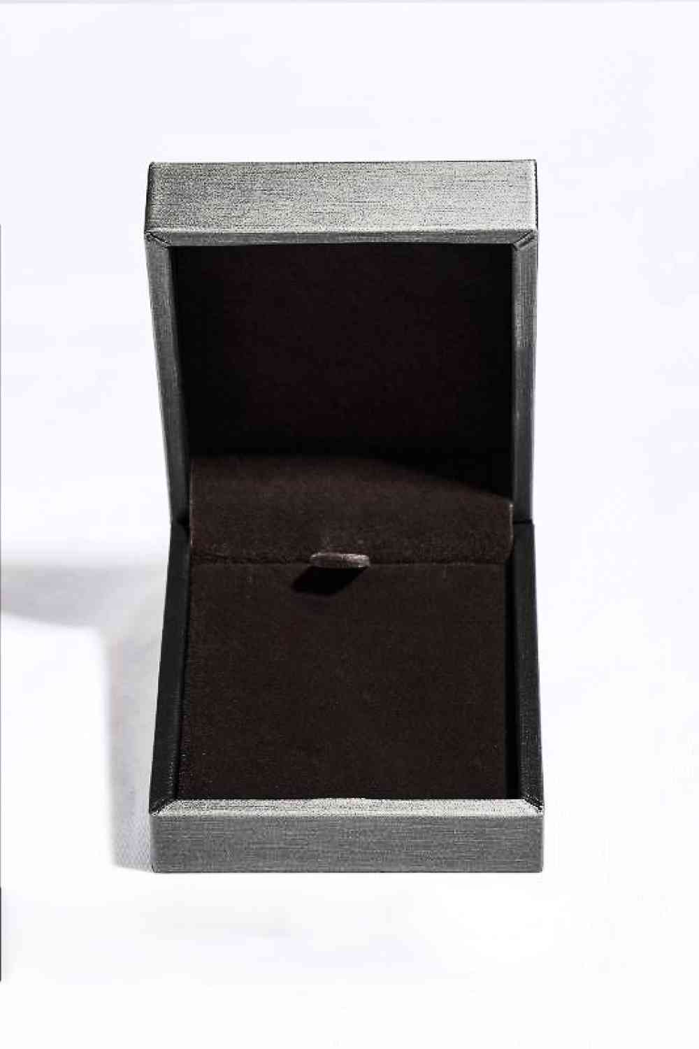 10 Carat Moissanite Pendant Platinum-Plated Necklace