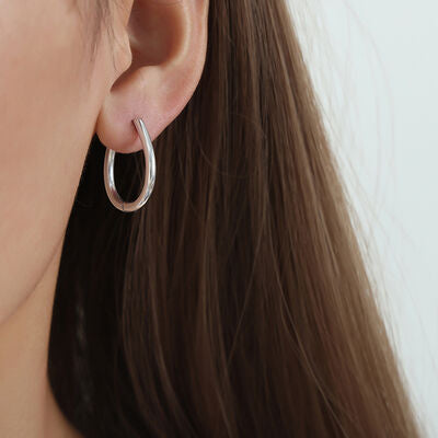 Titanium Steel Huggie Earrings