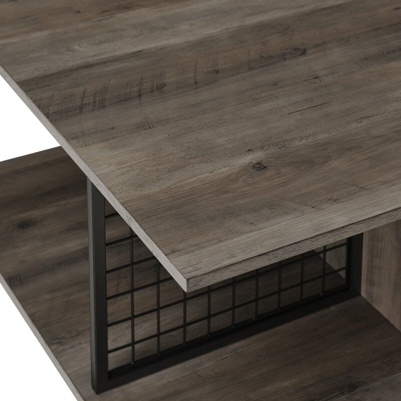 Grey wash Coffee Table with Storage